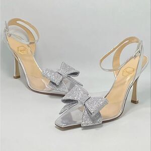 Nalebe Stories Through Seasons Diamante Bow Pumps size 38.5